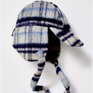 Free People, Carter Brushed Plaid Trapper Hat